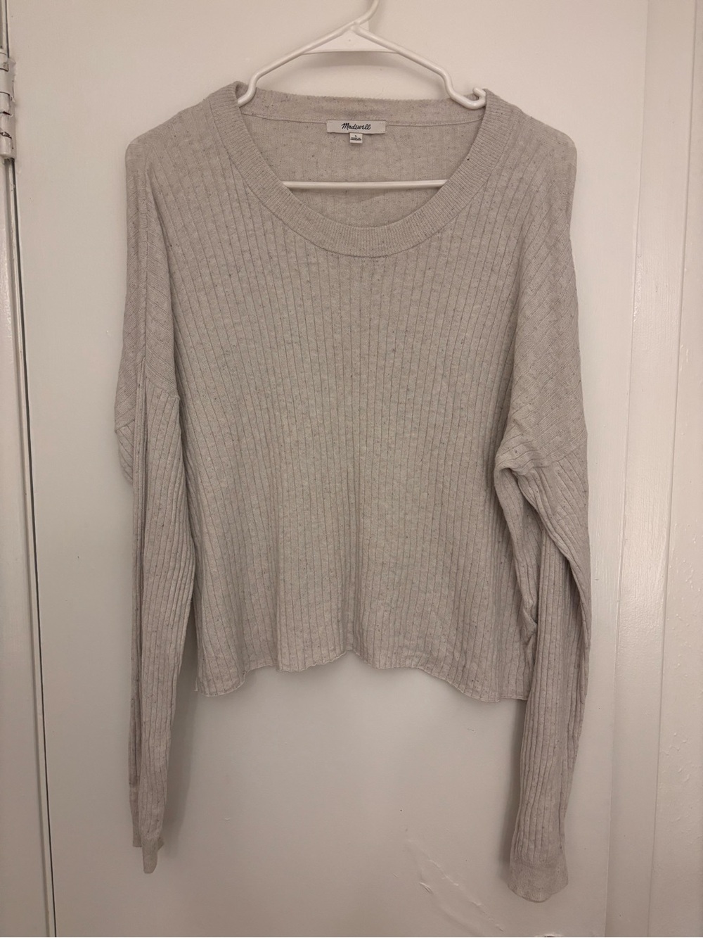 Madewell Donegal Lawson crop sweater